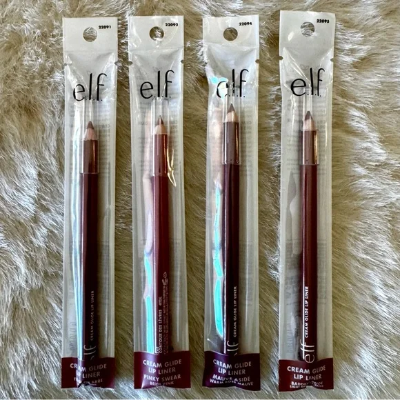 BUNDLE ME! 1 set of 4 e.l.f. Cream Glide lip pencils / liners - Picture 2 of 7